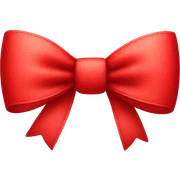red bow sticker