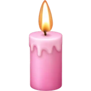 light pink candle sticker