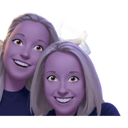 happy blonde girls smiling sticker