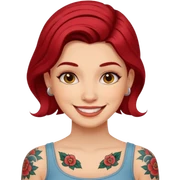 a tatoo woman sticker