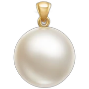 Pearl on necklace sticker