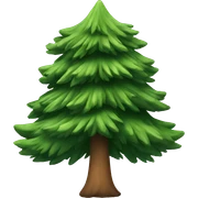 Pine tree sticker