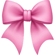 Pink bow sticker