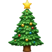 Christmas tree sticker