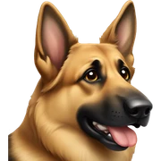 German shepherd sticker