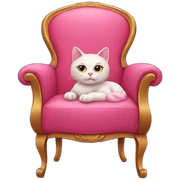Pink-Cat-on-chair sticker