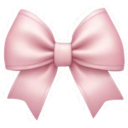 Cute light pink bow  sticker