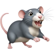 Big Rat kick Small Cat sticker