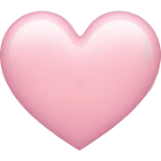light pink heart sticker