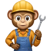 monkey mechanic  sticker