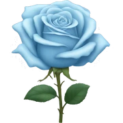 Light blue rose sticker