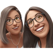 girl friends smiling together sticker