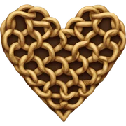 Chain heart sticker