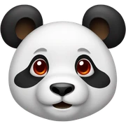 panda rojo sticker