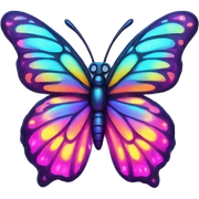 lisa frank neon butterfly sticker