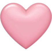 Light pink heart sticker