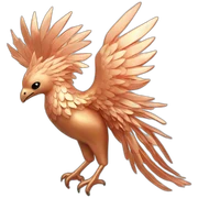 Rose Gold Phoenix sticker