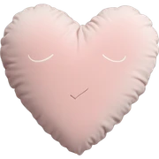 Pillow light pink heart vintage sticker