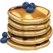 Blueberry pancakes  sticker