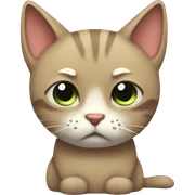 sad cat sticker