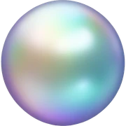 iridescent pearl  sticker