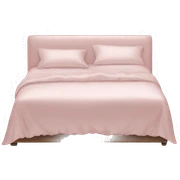Light pink silk bed sticker
