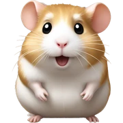 Hamster in the desert sticker