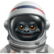 Godzilla astronaut  sticker