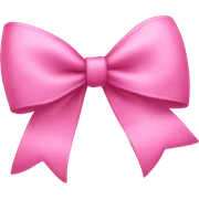 Pink bow sticker