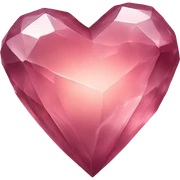 Crystal heart sticker