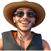 smiling boy in sunglasses sticker