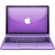 light violet laptop sticker