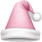 Light pink Christmas hat  sticker