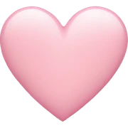 Pastel pink heart sticker