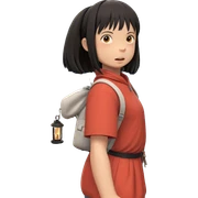 girl with lantern in hand sticker