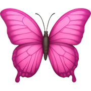 Pink butterfly  sticker