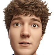 brown-haired boy indoors portrait sticker
