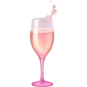 pink champagne  sticker