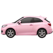 light pink car sticker