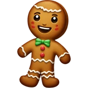 Gingerbread man sticker