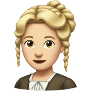 Caroline ingalls blonde hair in bun sticker