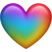 colored heart sticker