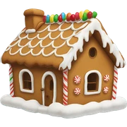 Gingerbread house sticker