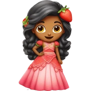 strawberry shortcake in a lehenga  sticker