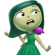 girl in green dress sticker