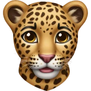 Heart leopard  sticker