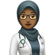 doctor with hijab sticker