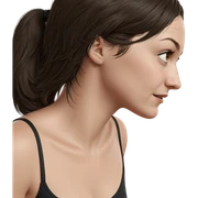 realistic portrait of a girl sticker