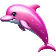 Three eyed pink dolphin magical sticker