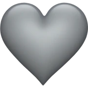 Grey heart sticker